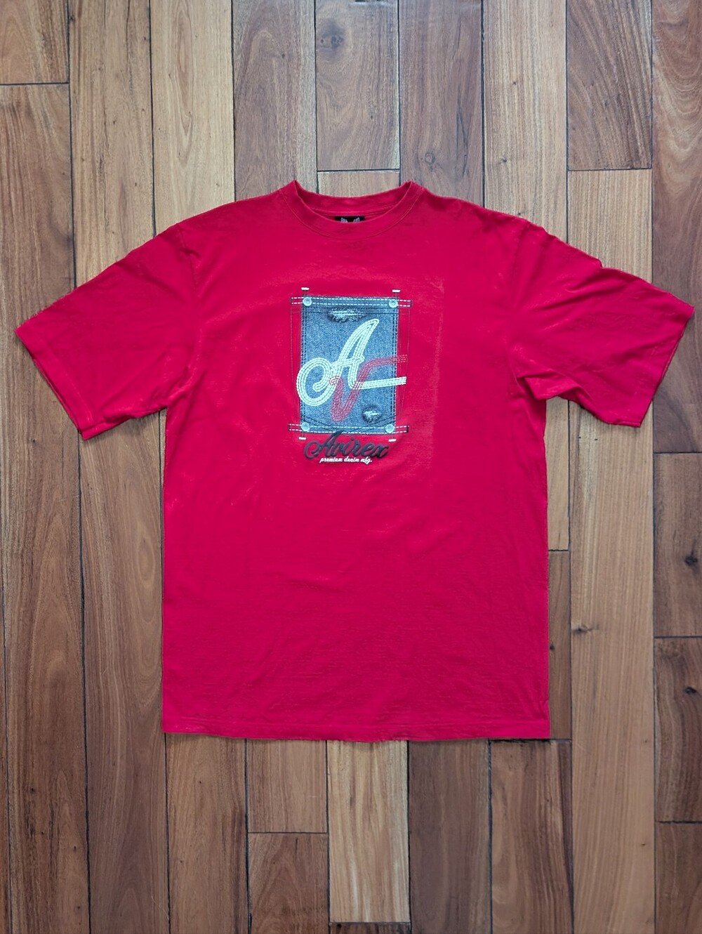 Avirex Denim Vintage Streetwear T-shirt (XL)